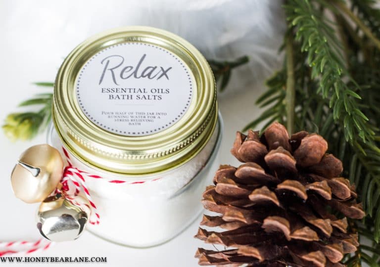 DIY Relaxing Bath Salts Gift