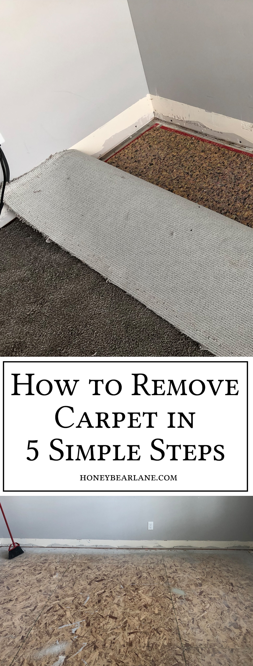 How to Remove Carpet in 5 Simple Steps Honeybear Lane