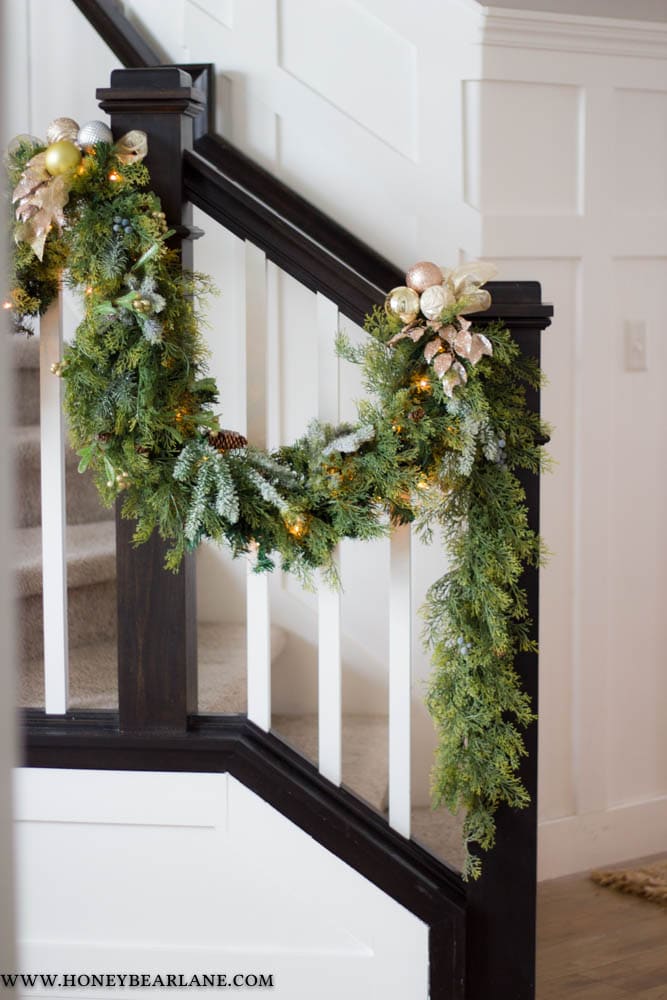 How to Make Fake Christmas Garland Look Real Honeybear Lane