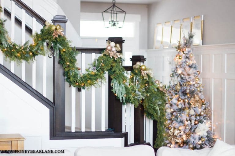 How to Make Fake Christmas Garland Look Real Honeybear Lane