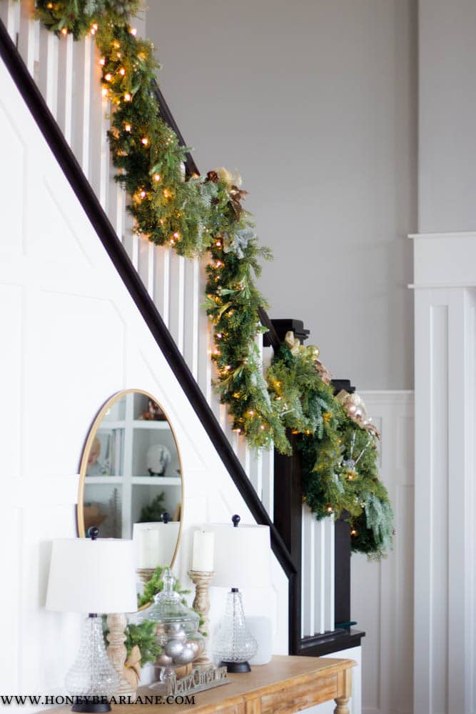 How to Make Fake Christmas Garland Look Real Honeybear Lane