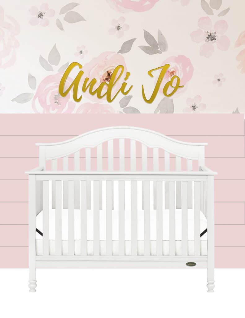 pink and gold nursery