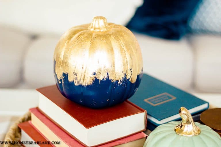 How to Make a DIY Gilded Pumpkin