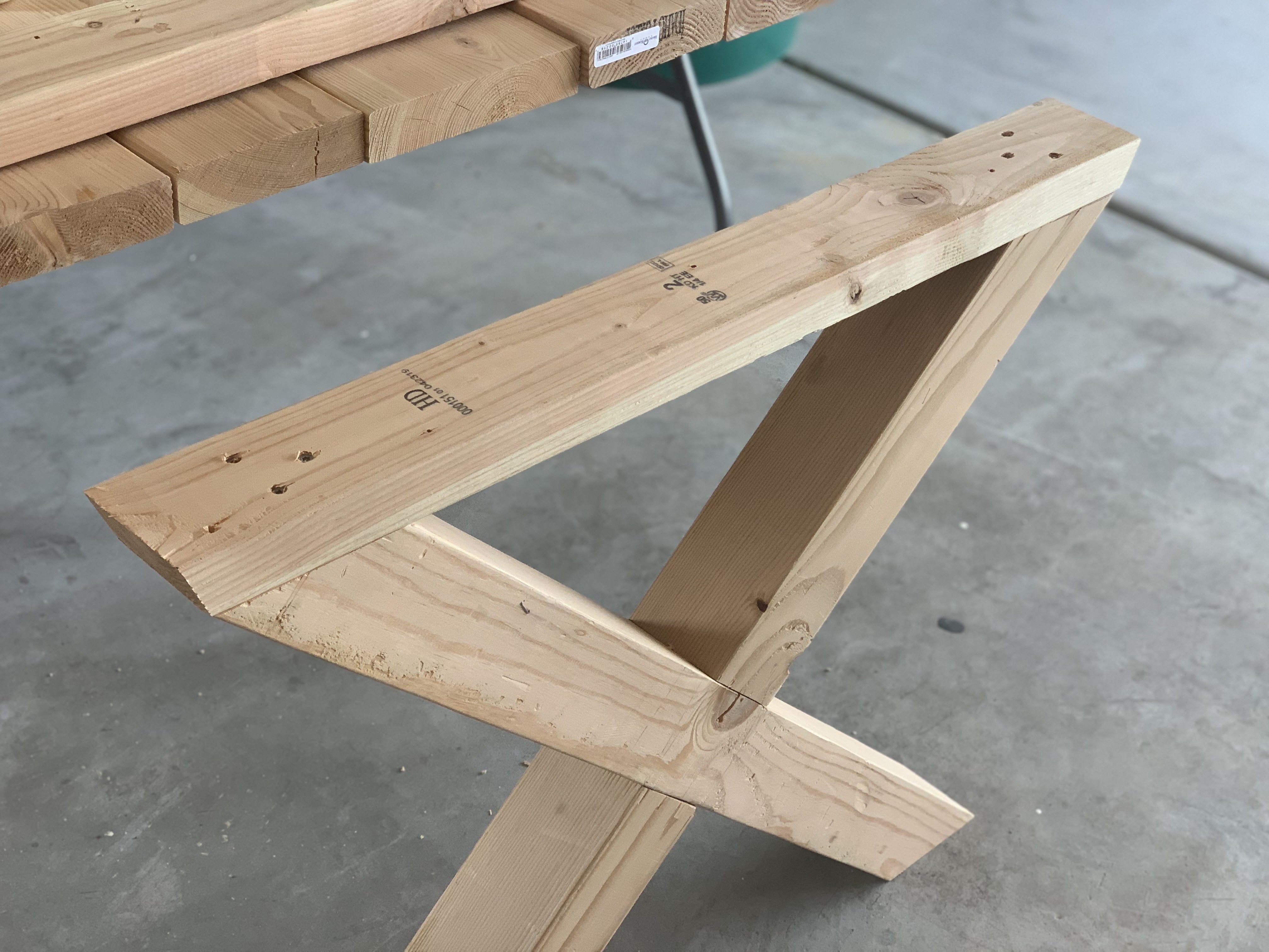 How to build x table legs