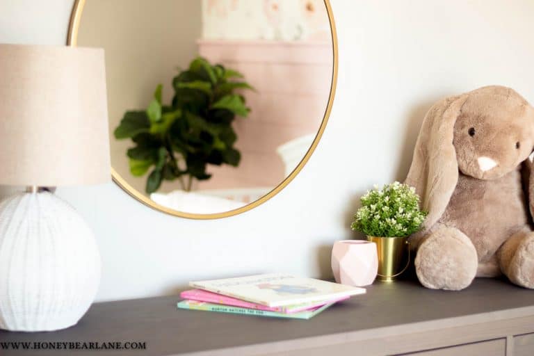 Baby Girl Pink and Gold Nursery Reveal