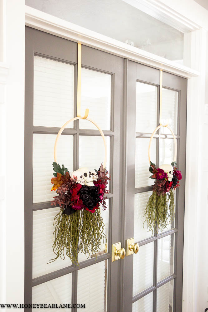 Spooky Skull DIY Halloween Wreath