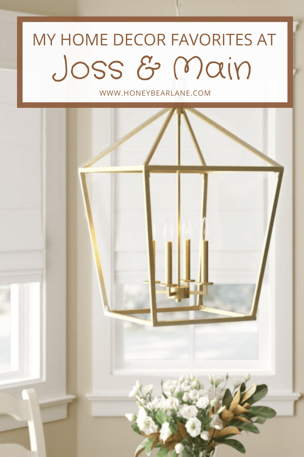 My Favorite Decor Items at Joss & Main - HoneyBearLane; This Warm Brass Israel 4-Light Lantern Pendant will most likely be my next big purchase. I have loved these for SO long but they are a little pricey (over $300 each) so I’ve been saving up and waiting for a sale. However I have looked at all the dupes and nothing is as pretty.