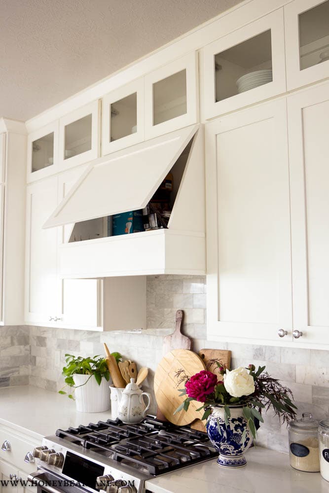 My DIY Kitchen: How I Built a Rangehood Over an Existing Cabinet - Made by  Carli