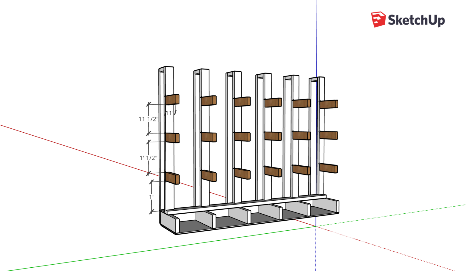 DIY Lumber Organizer Plans Honeybear Lane