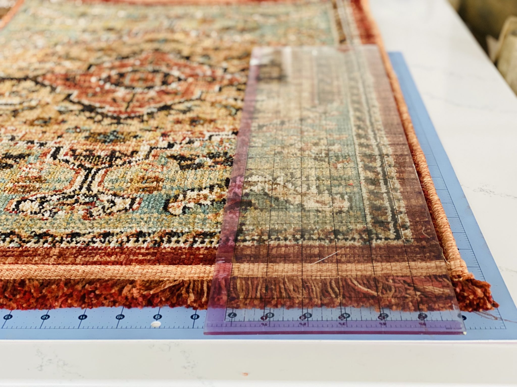 How to Trim a Rug to Fit a Small Space Honeybear Lane