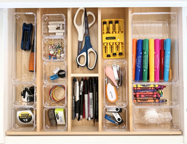 Junk Drawer Organization that Stays Put