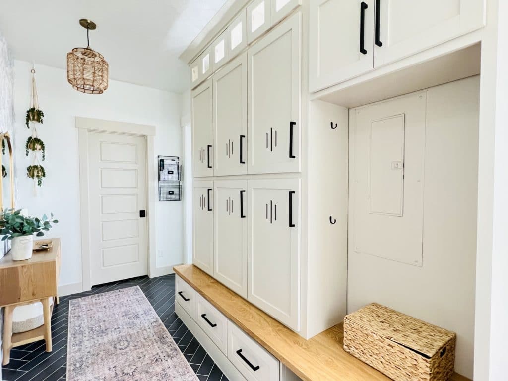 diy mudroom lockers with doors