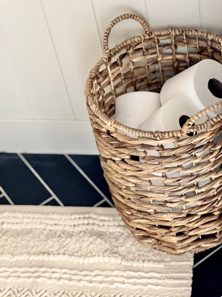 Chic Boho Half Bathroom Renovation - Honeybear Lane
