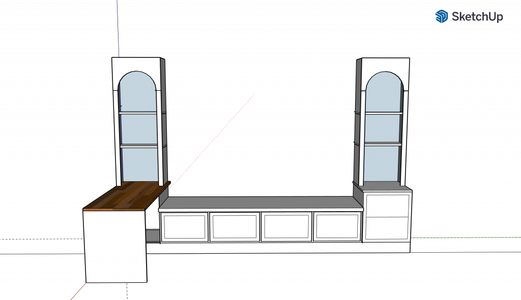 built in window seat plans with desk