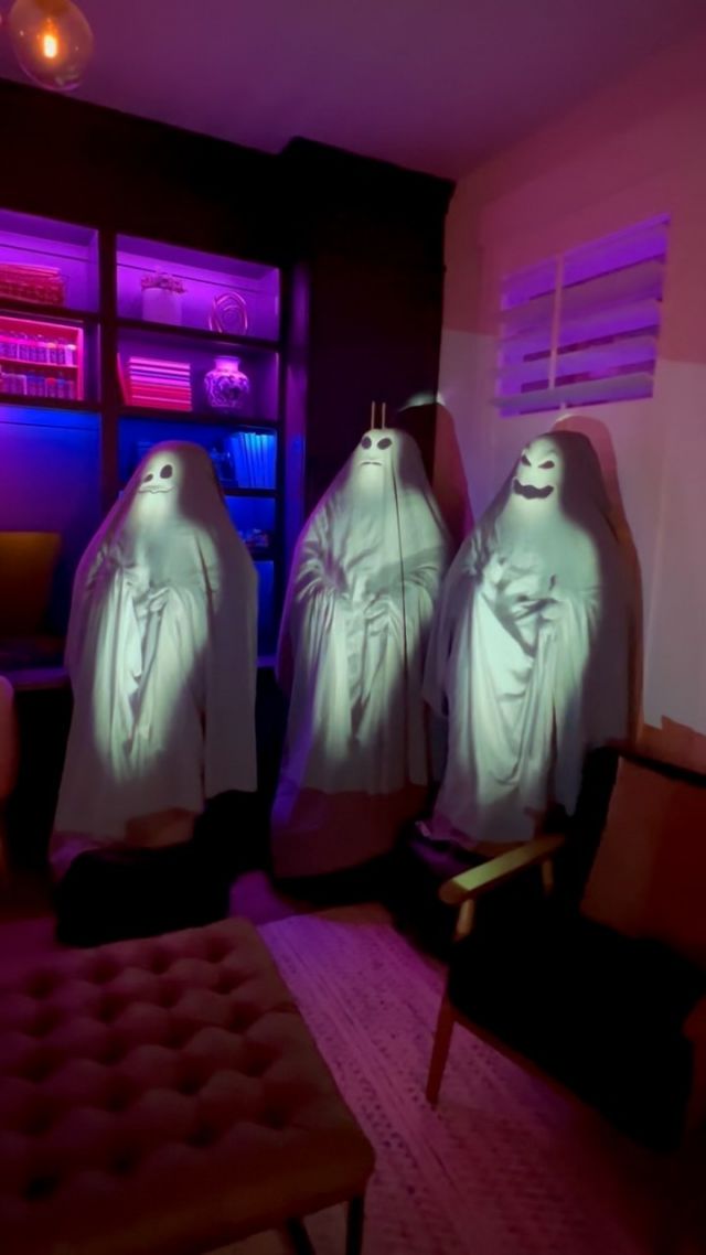 HAVE YOU SEEN MY GHOSTS? 👻👻👻

This year’s addition to our haunted house for Halloween night are these super fun and not so scary ghosts! 

We got the ghost forms and the digital file from @atmosfx.  The forms are just inflatable so they are super easy to store! 

We set up a projector and hide it in the bushes and then set up the ghosts in the yard.  Can’t wait to see these in action on Halloween night! 

#spookydecor #halloweennight #trickortreating #hauntedhouseprops #techdecor #projection #ghosts #ghouls