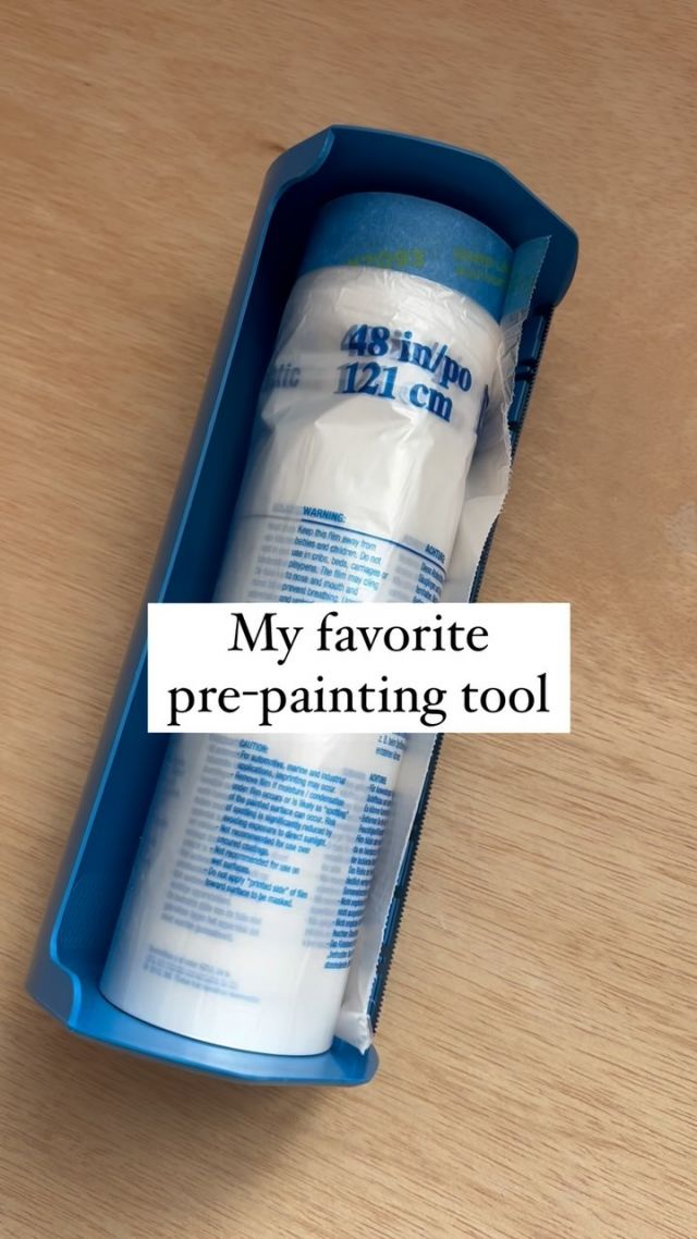 Whether you’re spraying or rolling, you have to prep the surrounding areas that you don’t want to get painted! 

I love this masking tape/plastic sheet combo!  I’ve used it for lots of projects, but especially for painting with a sprayer.  I love that the plastic expands out to four feet, giving you a nice buffer for the overspray!  You can find this at most Home Improvement stores or on Amazon.  It even come in a 2 ft plastic length for smaller projects! 

I will say, however, this isn’t the best for putting on the floor.  You really need something heavier like a drop cloth.  Sprayers usually cause a lot of air to blow the plastic around so it has to be well taped and just won’t stay put when you’re walking on it! 

#paintingtips #paintinghacks #doityourselfproject #spraypaint #paintsprayer #paintingprep